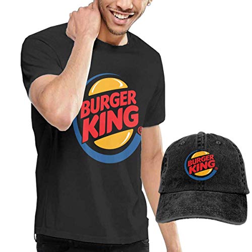 sunminey Homme T- T-Shirt Polos et Chemises Mens Burger King T-Shirts + Hat