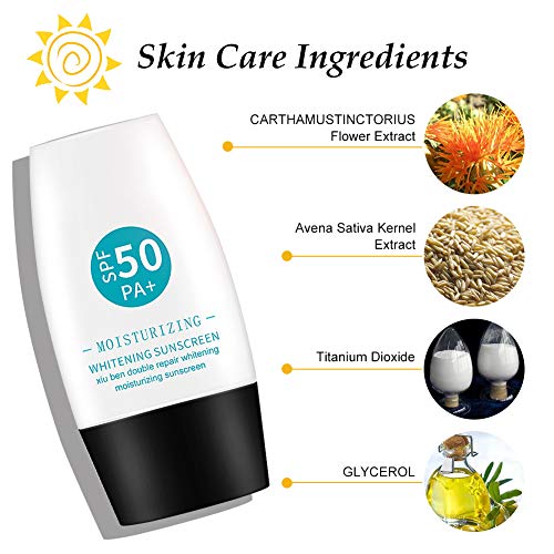 Sunscreen, Sunblock Cream, Protector Solar, Sunscreen Spf50 es duradero y resistente a los rayos UV, Refrescante y no graso, Protector solar de cuerpo completo 30ml