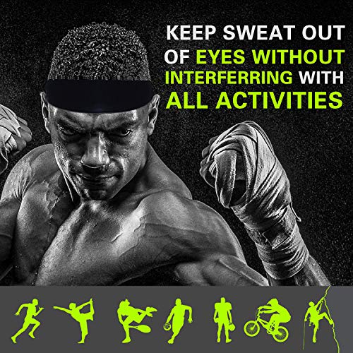 Sunshine smile Diadema Deportiva Corriente,Banda para Cabeza de Yoga de ala Ancha,Elástica Sudor Absorbente de Humedad Banda,Banda de Pelo para Yoga Correr Ciclismo (A)