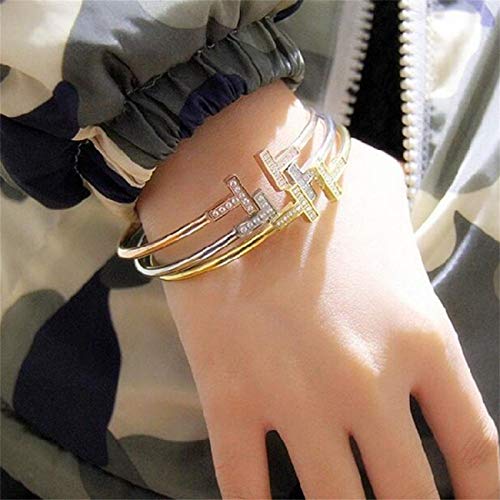 Sunwd Cuentas Pulsera Men and Women Love Bracelets Bangles Nails Cuff Bracelet Jewelry Silver