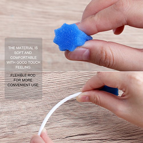 SUPVOX 100 esponjas desechables para el cuidado de la boca, esponja de limpieza de dientes