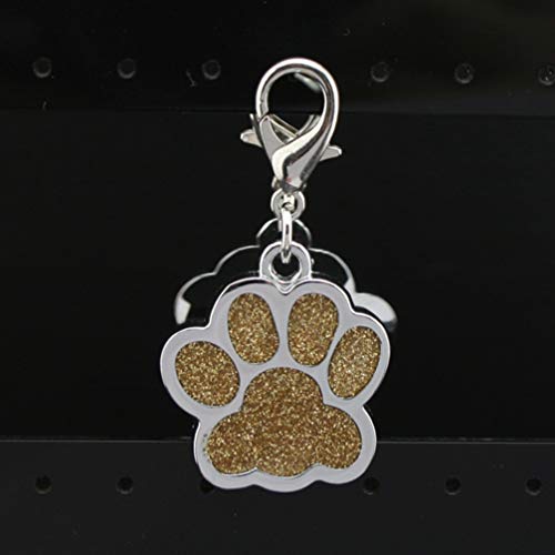 SUPVOX 15 piezas de aleación colgante encanto perro pata impresiones encantos colgante pata cuentas para collar diy pulsera color color aleatorio)