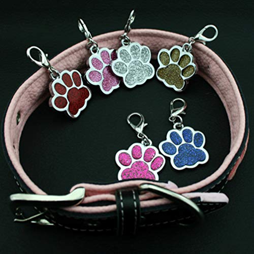 SUPVOX 15 piezas de aleación colgante encanto perro pata impresiones encantos colgante pata cuentas para collar diy pulsera color color aleatorio)