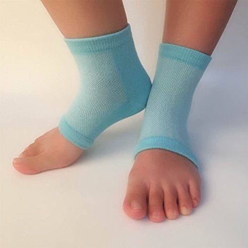 SUPVOX Calcetines de tacón agrietado hidratantes tratar los talones secos Gel de alivio de dolor rápido Almohadillas de protector de tacón (azul)