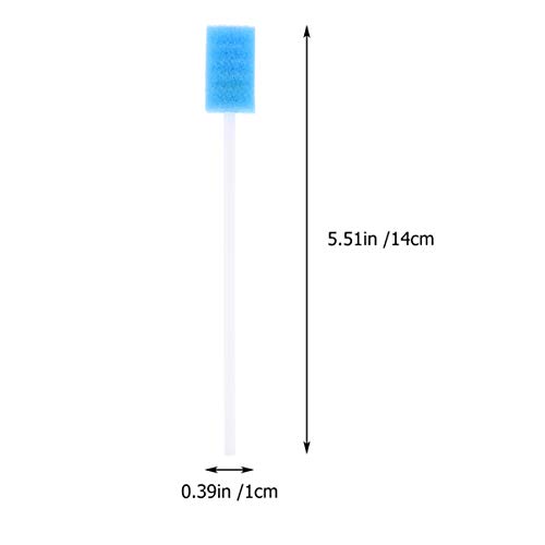 Supvox Esponja de Esponja 100Pcs Hisopos Bucales Desechables Esponja de Limpieza para El Cuidado de La Boca Del Diente para El Hospital Casero