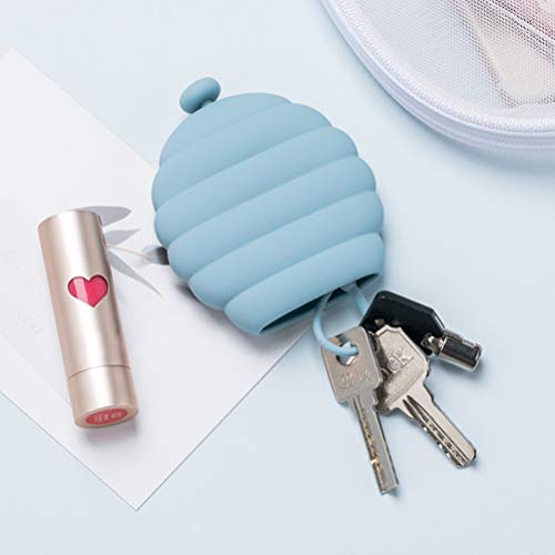 SUPVOX Monedero de Silicona Caja de Llaves portátil Linda Forma de Olla de Miel Llavero Llavero Regalo de Fiesta de Navidad para Mujeres niñas