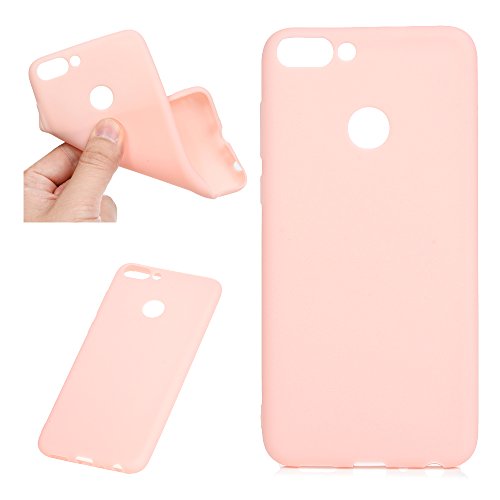 SUPWALL 3 Unidades Funda Silicona para Huawei P Smart, Flexible Cascara Ultrafina Suave, Case Anti-Rasguño y Resistente Huellas, Premium Gel TPU Cover Goma - Rosa + Rojo + Verde Menta