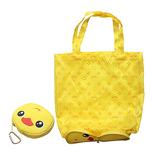 Suszian Bolsas de Compras Reutilizables, 1PC Animal Bolsa de Cremallera Reutilizable Plegable Bolso de Compras Bolso con Gancho para organizar la Compra