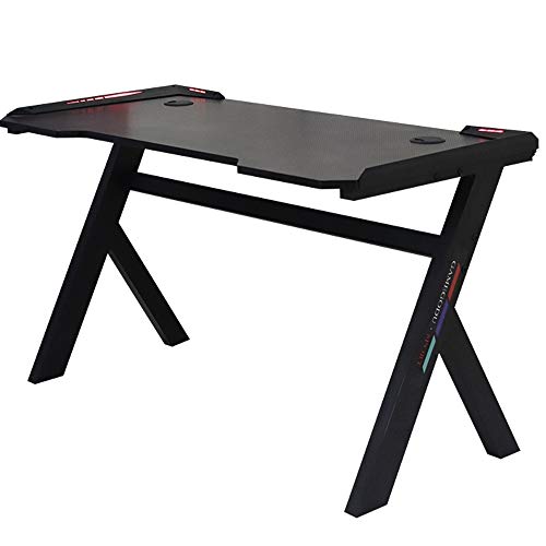 SVHK Juegos de Ordenador Escritorio Escritorio con el Titular de la Copa del Auricular del Gancho, ergonómico Gaming PC de la Tabla del Juego de Mesa for Mesa de Oficina en casa