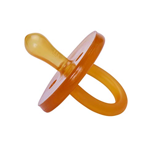 Sweetie Chupete de goma natural con pezón simétrico 1 unidad 6-12 meses Chupete de caucho natural original