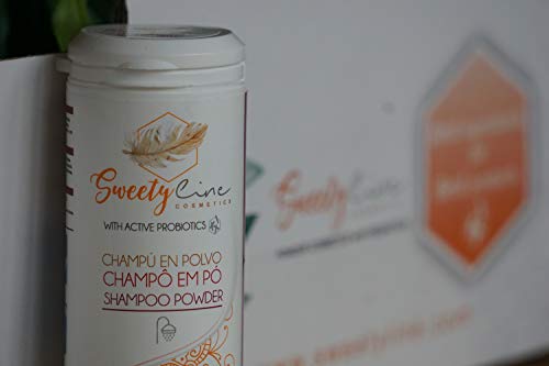 SWEETY LINE - Champú en polvo"Tonic" - 100% Natural - Vegano - Enriquecido con probióticos activos - 50gr
