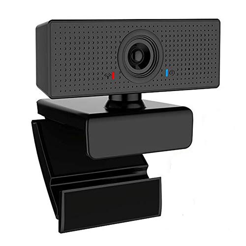 swonuk FHD 1080P Webcam con Micrófono Estéreo, Ordenador Cámara Web con Clip Giratorio para Videollamadas, Estudio, Conferencias, Grabación, Juegos