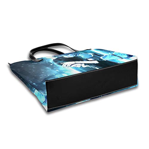 Sword Art Online Kirigaya Kazuto Bolso De Las Mujeres Y El Hombre Bolso De Mano De La Impresión Del Hombro De La Cremallera Del Monedero De Cuero De La Pu De La Manija Superior De La Cremallera Bolsas