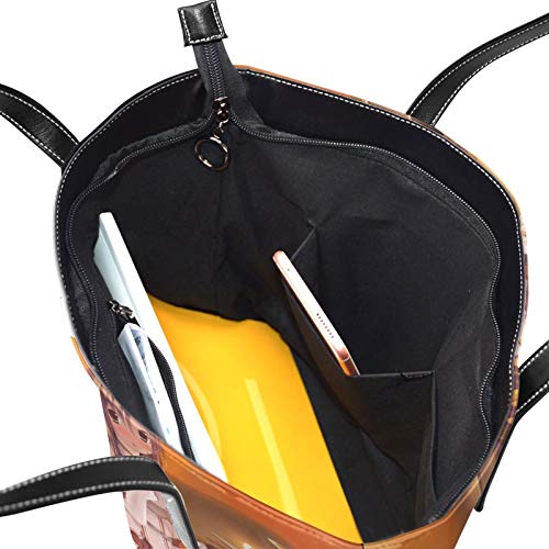 Sword Art Online Yuuki Asuna Bolso De Las Mujeres Y Hombre Bolso De Mano De La Impresión Del Hombro Del Bolso De La Cremallera Del Bolso De La Pu De Cuero De La Parte Superior De La Cremallera