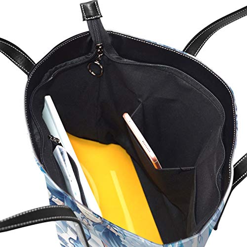 Sword Art Online Yuuki Asuna Bolso De Las Mujeres Y Hombre Bolso De Mano De La Impresión Del Hombro Del Bolso De La Cremallera Del Bolso De La Pu De Cuero De La Parte Superior De La Cremallera