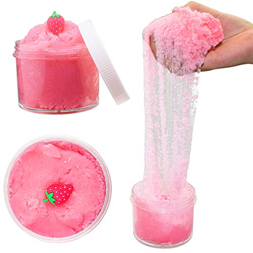 SWZY Fluffy Strawberry Cloud Slime 2018 El más Nuevo 200 ML Fairy Putty Stress Relief Toy Perfumado Sludge Toy Niños Adultos