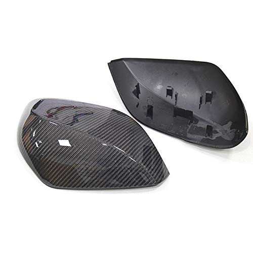 SXGKY Cubre El Reemplazo Cubierta del Espejo Real De Fibra De Carbono Opinión De Lado Trasero Cubierta Espejo Reemplazo Fit For Infiniti Q50 Q60 Q70 XQ30 SQ50 2014-2017 Marco de Espejo FFFF