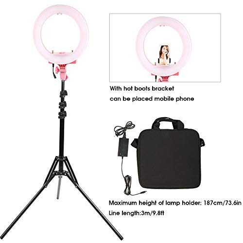 Sxhlseller Luz de Anillo de Teléfono Móvil - Lámpara de Anillo de 12 Pulgadas para Maquillaje/Manicura/Transmisión en Vivo - Anillo de Luz LED para Producción de Video/Blog(EU)