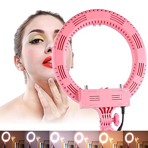Sxhlseller Luz de Anillo de Teléfono Móvil - Lámpara de Anillo de 12 Pulgadas para Maquillaje/Manicura/Transmisión en Vivo - Anillo de Luz LED para Producción de Video/Blog(EU)