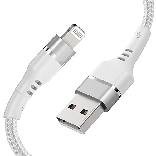 Syncwire Cable Lightning Cargador iPhone, 2M[C89 de Apple con certificación MFI], Cable de Carga rápida USB Trenzado de Nylon Compatible con iPhone 11/X/XS MAX/XR/8/8 Plus /7/7 Plus iPad