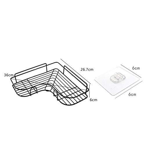 SZHSM Baño Colgante Perforadora Punch-Libre Plataforma de baño baño Colgante de Hierro Forjado de Almacenamiento en Rack de Cocina trípode de Montaje en Pared (Se envía Desde : España)