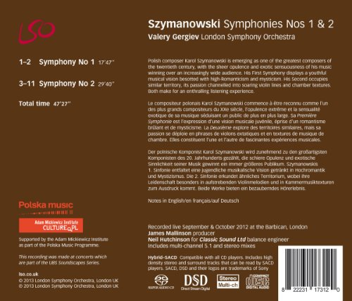 Szymanowski / Symphonies Nos 1 & 2