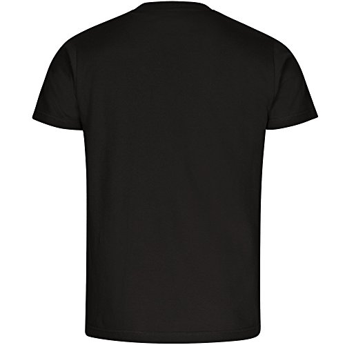 T-Shirt cuello redondo camiseta de manga corta para hombre maletín I Love Classic colour negro talla S hasta 5XL Negro negro Talla:5XL