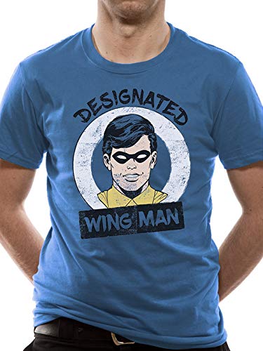 T-Shirt (Unisex-M) Designated Wing Man (Blue)