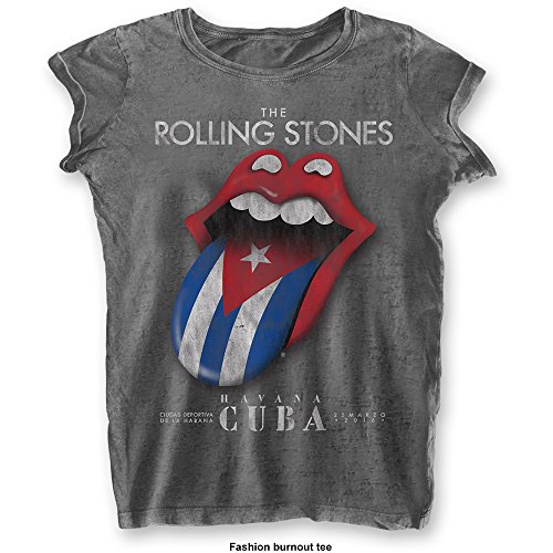 T-Shirt # Xxl Ladies Grey # Havana Cuba