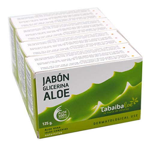 TABAIBALOE jabón de Aloe Vera 125gr Pack 4 uds (1)