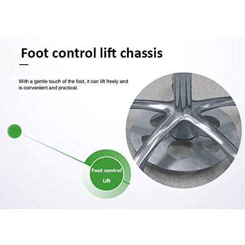 Taburete para Peluqueria con Rueditas，Taburete Ergonomico Dental con Negro PU Cuero Sintético Asiento，Altura Regulable 49-65 cm，160kg de Capacidad de Carga，Taburetes Estetica con Respaldo para Taller