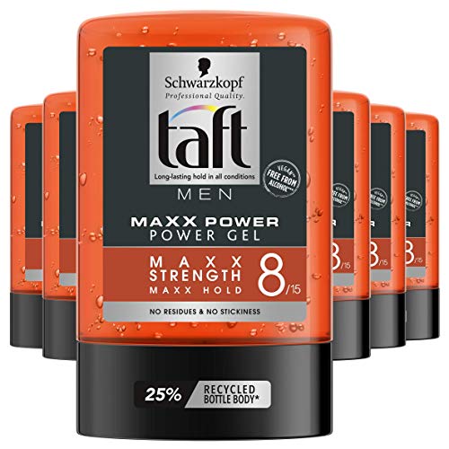 Taft - Gel 8 Maxx Power - Fijación ultra fuerte sin residuos. No pegajoso - 300 ml - Schwarzkopf