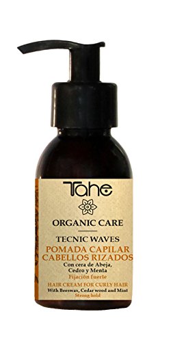 Tahe 12049020 Organic Care Tecnic Waves Pomada Capilar/Cera de Pelo para Cabellos Rizados, Fijación Fuerte, 100 ml