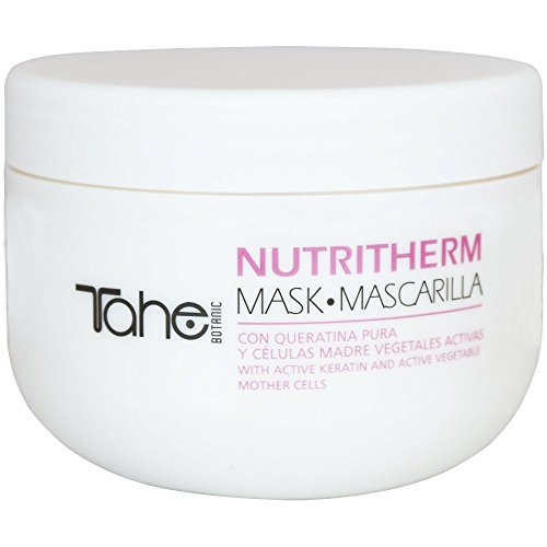 Tahe Botanic Mascarilla para Cabello/Mascarilla Capilar Nutri-Therm con Queratina Pura y Células Madre Vegetales Activas, 300 ml