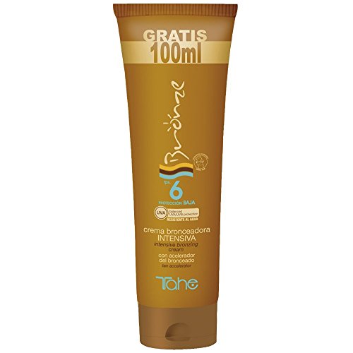 Tahe Bronze Crema Fotoprotectora Corporal/Crema con Protección Solar para el Cuerpo, F.P.S 6, 250 ml