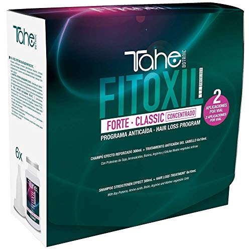 Tahe Fitoxil Pack Forte Classic Concentrado Programa Anticaída del Cabello (Champú 300 ml + Tratamiento 6 x 10ml)