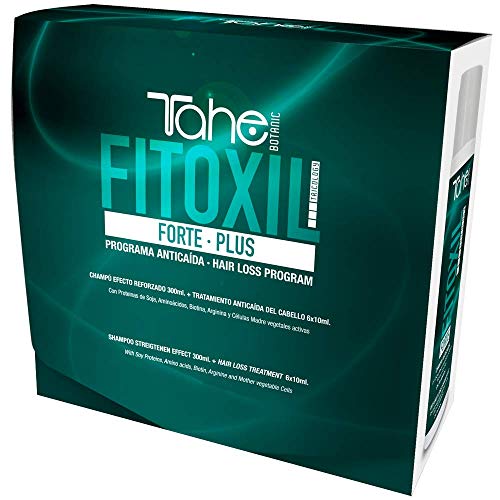 Tahe Fitoxil Pack Forte Plus Programa Anticaída del Pelo para Cabellos Castigados (Champú 300 ml + Tratamiento 6 x 10ml)