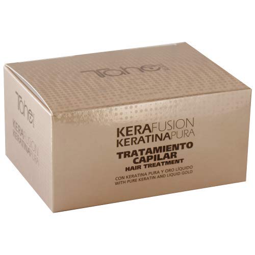 Tahe Kerafusion Tratamiento Prolongador del Efecto de la Keratina, Efecto Alisado y Antiencrespamiento, 5 x 10 ml