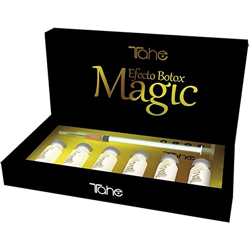 Tahe Magic Botox Effect Rellenador Capilar Brillo, Textura y Tratamiento para todo Tipo de Cabellos, 6 x 10 ml