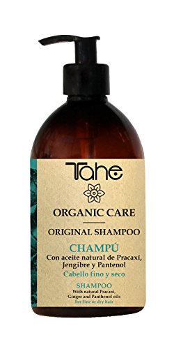 Tahe - Organic Care Champú Original para Cabello Fino y Seco con Aceite Natural de Pracaxí, Jengibre y Pantenol, 500 ml