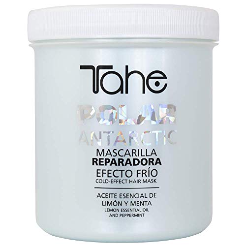 Tahe Polar Antarctic Mascarilla para el Pelo/Mascarilla para el Cabello Reparadora Aceite Esencial de Limón y Menta Efecto Frío, 700 ml