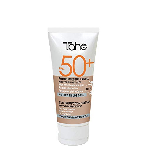 Tahe Sun Protect Protector Solar Facial Crema Solar para Cara Water Resistant FPS 50+ Apto para Piel Atópica 50 ml