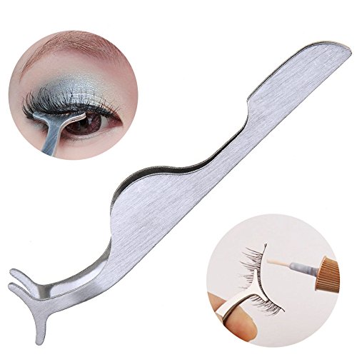 Takestop® Pinza Aplicador de acero inoxidable clip quitar para pestañas postizas curva Make Up Pinza profesional Lash Extension precisión
