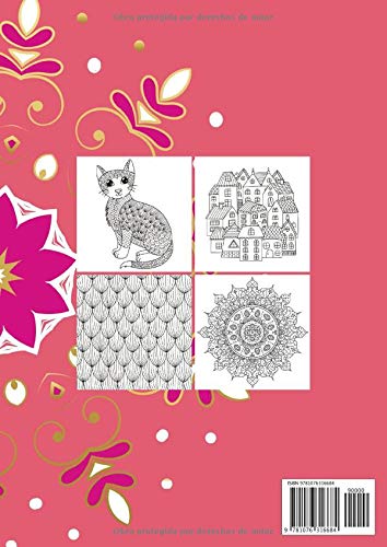 Taller de la calma. Mandalas maravillosos para colorear: Con más de 60 páginas de diferentes gráficos (animales, flores, etc.) - Para avanzados y ... el control del estrés y la relajación - A4