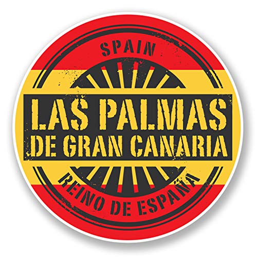 TammieLove Las Palmas Gran Canaria Etiqueta de viaje España placas y letreros al aire libre Divertido cartel de metal 30 x 12 pulgadas