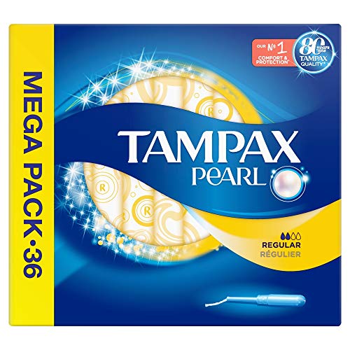 Tampax Pearl Regular aplicador tampones 36 x, suave, se adapta a la forma de tu cuerpo, evita fugas