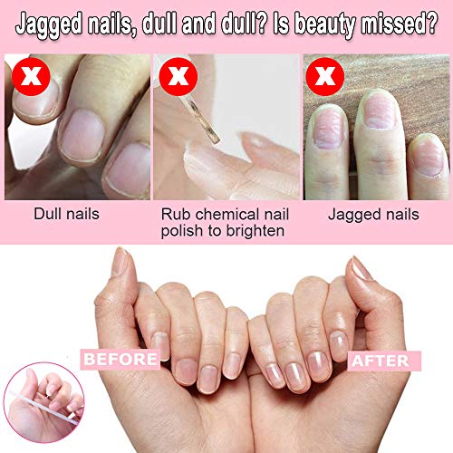 TANCUDER 3PCS Limas de Uñas de Cristal Limas de Uñas Profesionales Lima de Uñas Artesanal de Vidrio 3 Tamaños Bloque Pulidor de Uñas Escofina de Cristal Ideal para Manicura y Pedicura con Funda
