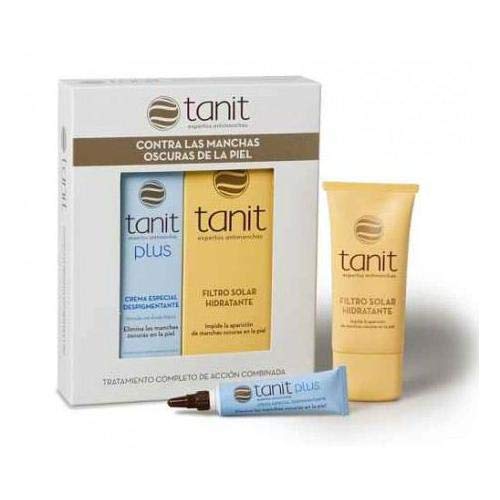 TANIT pack crema despigmentante tubo 15 ml + filtro solar hidratante spf 50 tubo 50ml