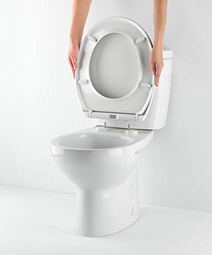 Tapa y asiento de inodoro con caida amortiguada - Compatible con Victoria Roca