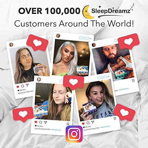 Tapones oidos dormir silicona SleepDreamz® – 10 pares de tapones oidos que bloquean los ruidos – Protección contra los ronquidos y otros ruidos molestos gracias a estos tapones oidos ruido